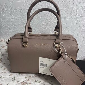 Anne Klein Beige Satchel with Pouch
